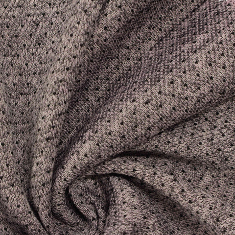 Grey Marl Knit, Polyester, 335 gsm