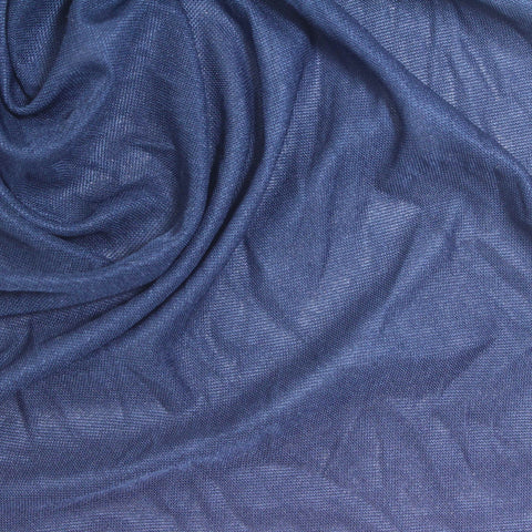 100% Polyester Jersey Knit Fabric, 120 gsm, 150 cm — Blue