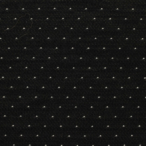 Black Dots Interlock Knit, Polyester, 274 gsm