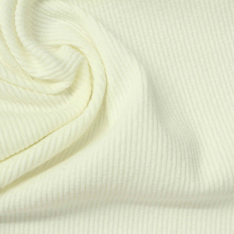 Jacquard Cotton Stretch Rib Knit Fabric, 220 gsm, 115 cm — Khaki