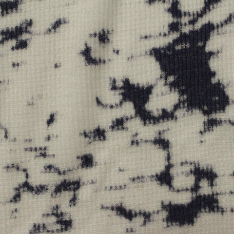 Off-White Abstract Rib Knit, Cotton-Poly