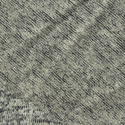 Grey Heather Jersey Knit, Viscose-Poly, 195 gsm