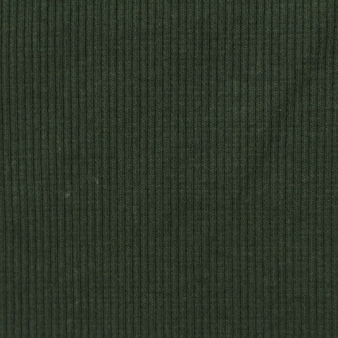 Dark Green Rib Knit, Cotton