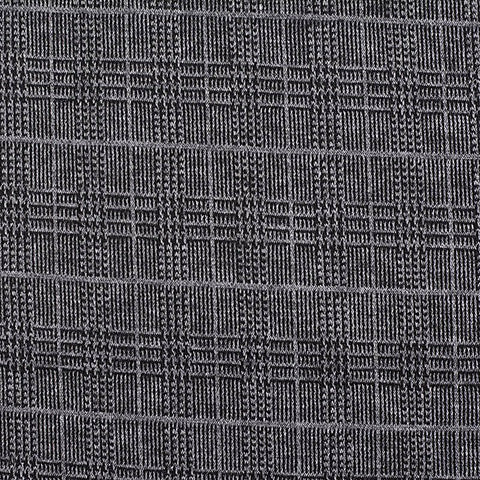 Grey Check Interlock Knit, Polyester, 276 gsm