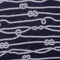 Printed Slub 100% Viscose Jersey Knit Fabric, 145 gsm — Navy