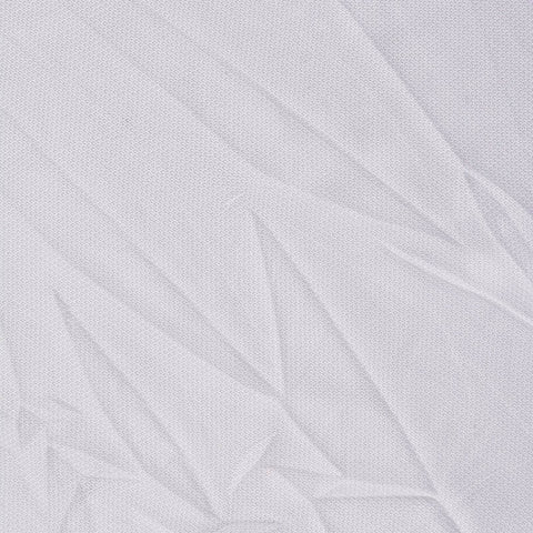 Polyester Viscose Stretch Piqué Knit Fabric, 106 gsm — White