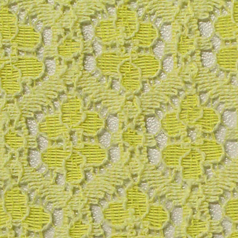 Lime Floral Lace, Cotton