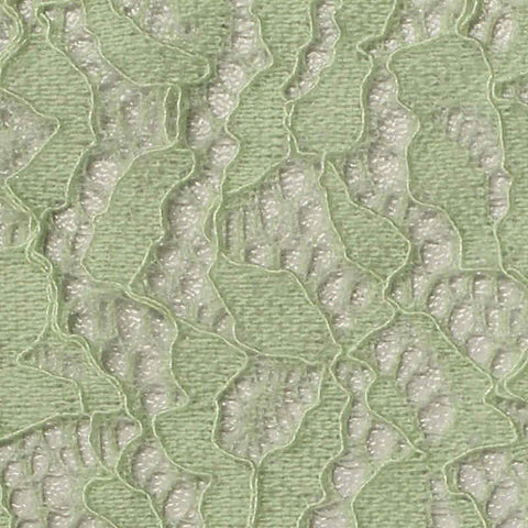 Light Green Abstract-Floral Lace, Nylon