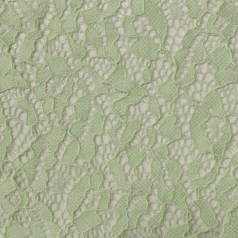 Light Green Abstract-Floral Lace, Nylon