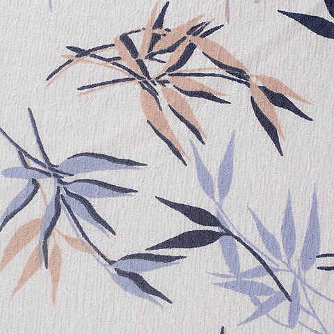 Blue Leaf Interlock Knit, Polyester