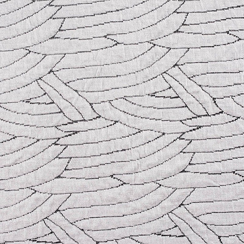 Jacquard Viscose Polyester Stretch Interlock Knit Fabric, 210 gsm, 150 cm — White