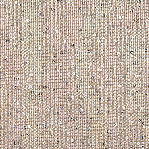 Silver Sequins Knit, Polyester, 270 gsm