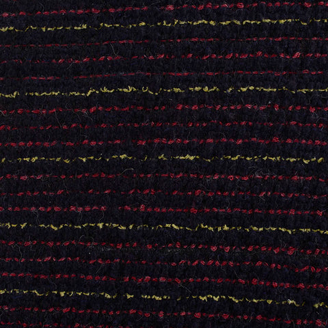 Red Horizontal-Stripe Jacquard, Poly-Cotton