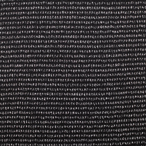 Black Marl Jacquard, Poly-Viscose, 290 gsm