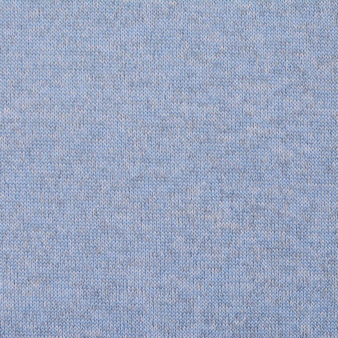 Light Blue Marl Chunky Knit, Polyester, 178 gsm