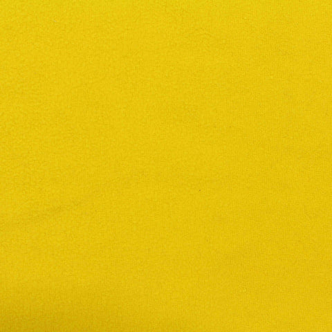 100% Polyester Fleece Fabric, 160 gsm, 165 cm — Yellow