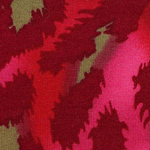 Pink Leopard Jersey Knit, Cotton-Modal