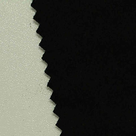 Polyester Stretch Faux Suede Fabric, 450 gsm — Black