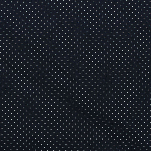 White Dots Poplin, Cotton-Poly, 111 gsm