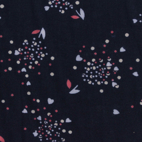 White Dots Woven, Viscose, 123 gsm