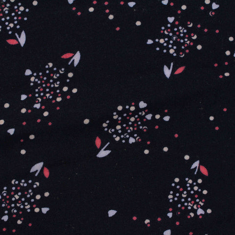Cream Small-Floral Woven, Viscose