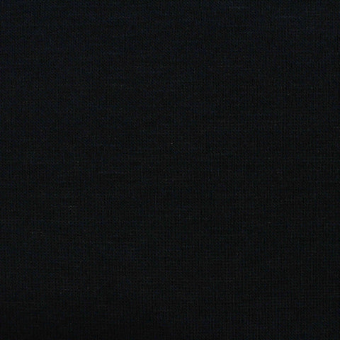 Slub Polyester Viscose Stretch Knit Fabric, 186 gsm, 150 cm — Black