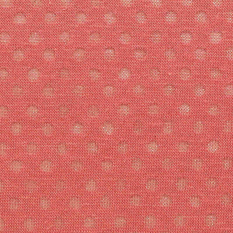 Light Beige Dots Knit, Viscose-Poly