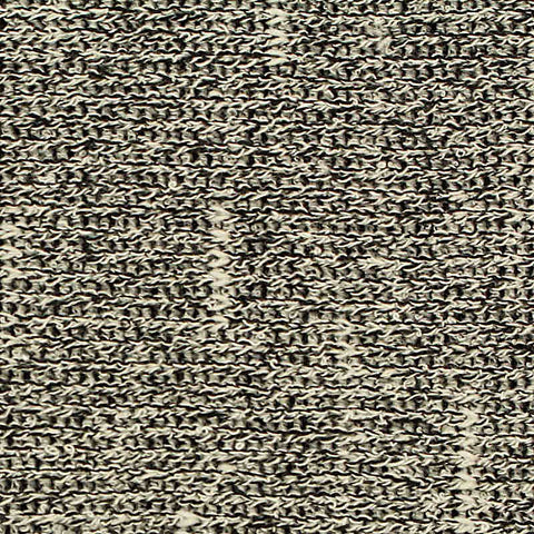 Black Marl Rib Knit, Poly-Viscose, 300 gsm