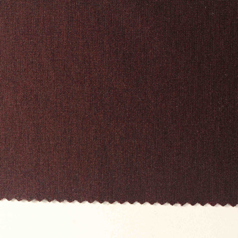 Deep Burgundy Marl Ponte Knit, Poly-Viscose