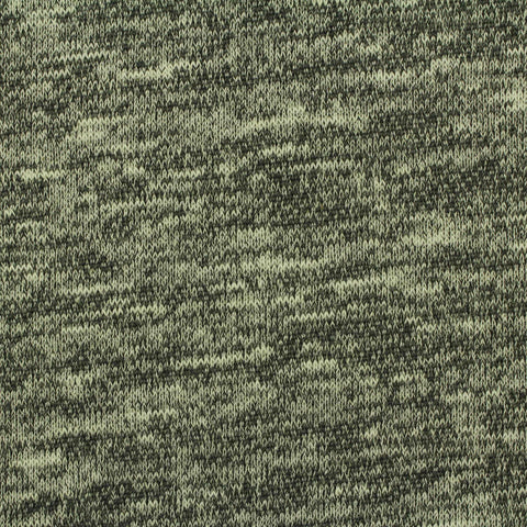 Light Green Marl French Terry, Cotton-Poly, 190 gsm