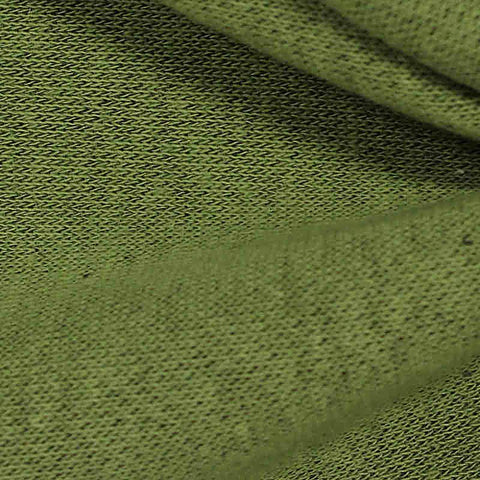 Green Marl French Terry, Cotton