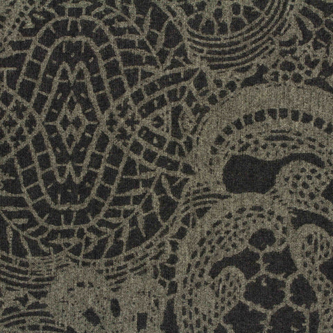 Jacquard Viscose Nylon Stretch Ponte Knit Fabric, 370 gsm — Brown