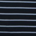 Striped Cotton Modal Jersey Knit Fabric, 130 gsm, 160 cm — Navy