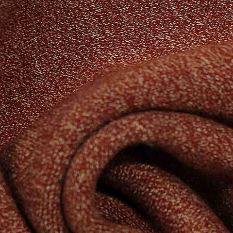 Red Marl French Terry, Cotton-Poly, 340 gsm