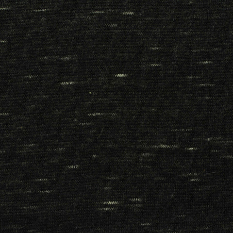 Dark Grey Marl Rib Knit, Cotton-Poly, 310 gsm