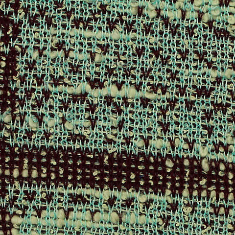 Dark Brown Textured-Plaid Jacquard