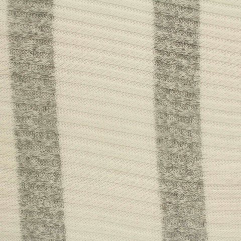 Light Cream Vertical-Stripe Rib Knit, Polyester