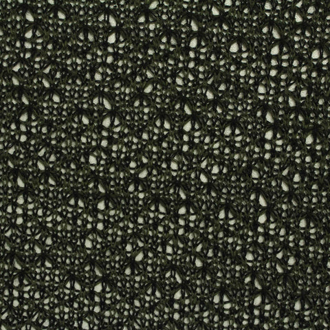 Viscose Polyester Stretch Chunky Knit Fabric, 165 gsm, 165 cm — Black