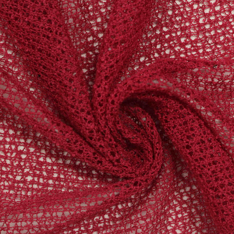 100% Polyester Knit Fabric, 118 gsm, 138 cm — Red