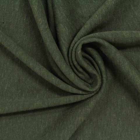 Cotton Polyester Jersey Knit Fabric, 138 gsm, 165 cm — Green