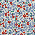 Red Flowers Woven, Viscose, 125 gsm, 137 cm