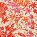 Pink Tropical-Flower Woven, Viscose