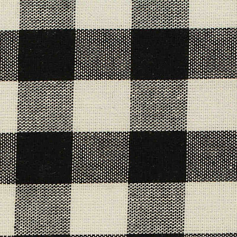 Black Gingham Woven, Poly-Cotton