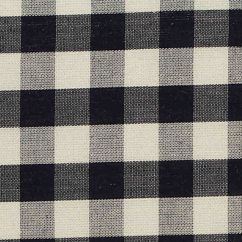 Black Check Woven, Cotton, 92 gsm
