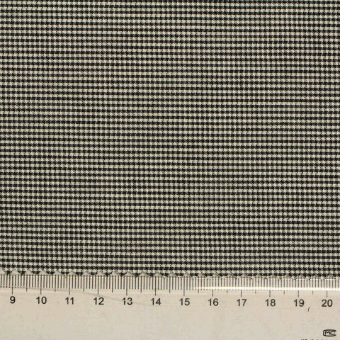 Black Check Woven, Cotton, 110 gsm, 145 cm, ref EF-206201