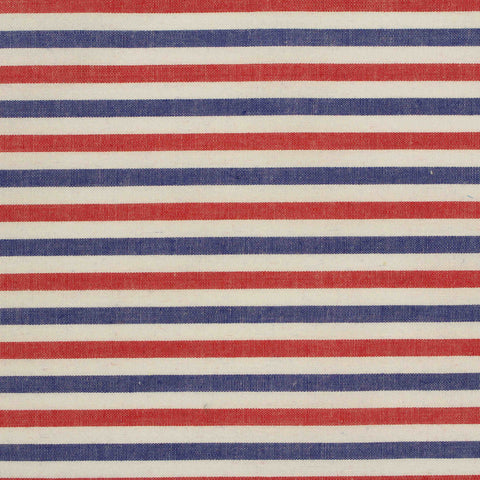 Red Horizontal-Stripe Woven, Cotton, 108 gsm