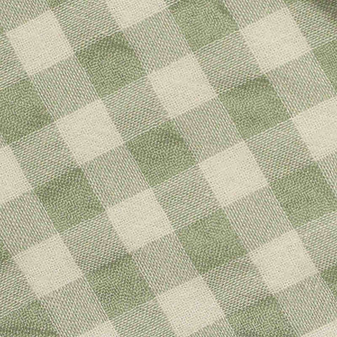 Light Green Check Seersucker, Cotton-Poly