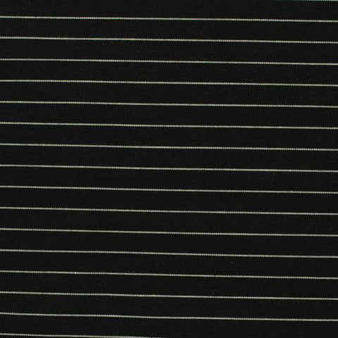 White Horizontal-Stripe Poplin, Cotton, 145 cm, ref EF-206458