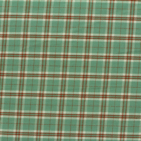 Green Plaid Twill, Cotton, 145 cm, ref EF-206475