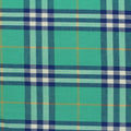 Teal Plaid Twill, Cotton